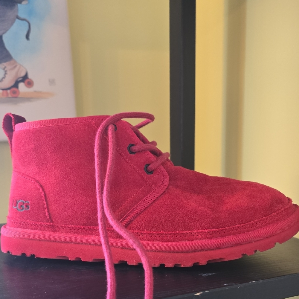 UGG Red Suede Boots Sz 8 Womens